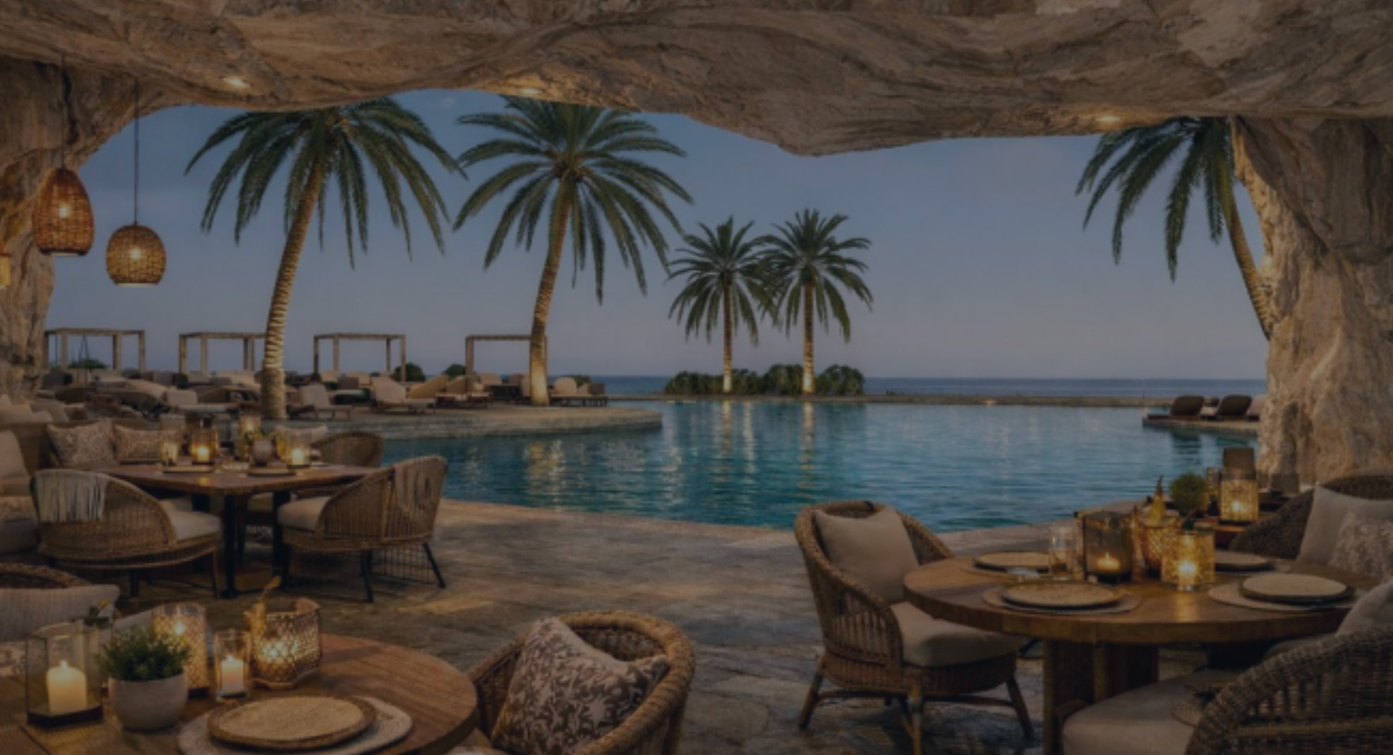 Interior dining terrace